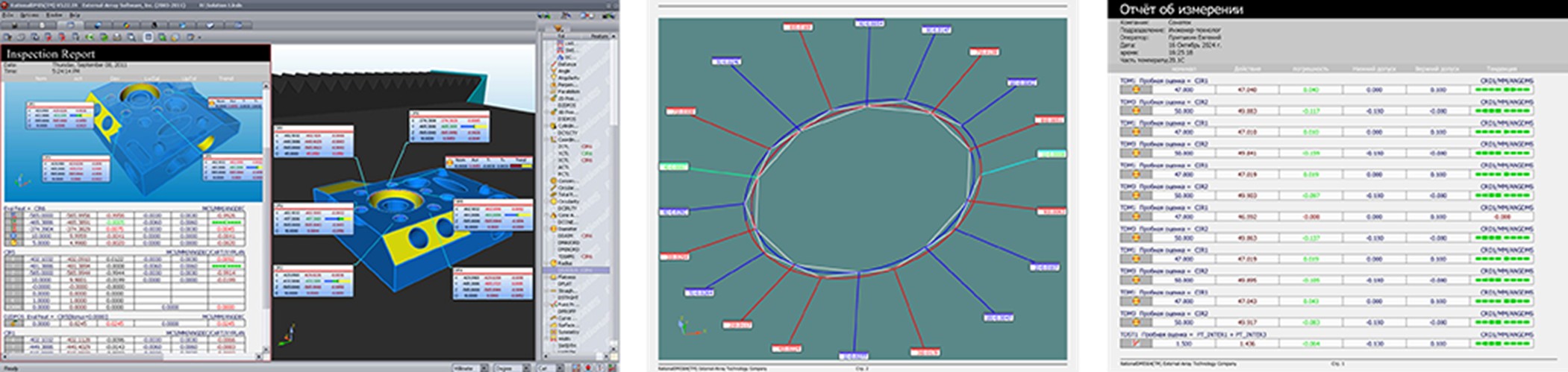 Графические отчеты в RationalDMIS