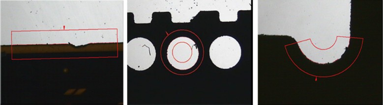 Фильтрация заусенцев при измерении кромок