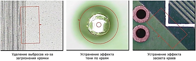 Специальные настройки измерений кромок